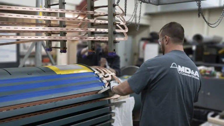 manutenzione generatore alta potenza presso MD&A USA