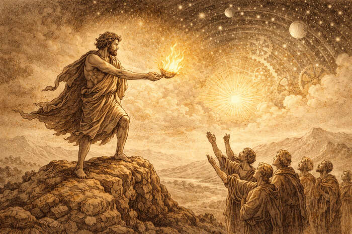 Prometeo dona fuoco