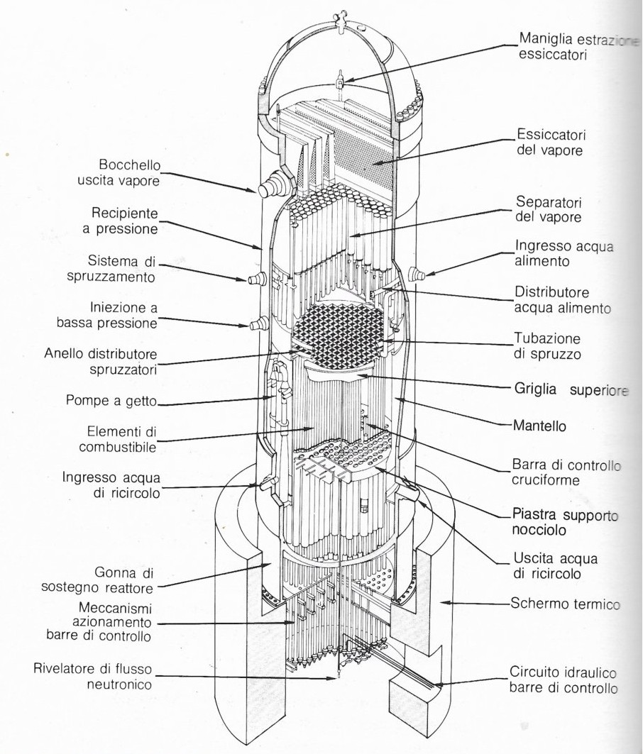 spaccato del reattore